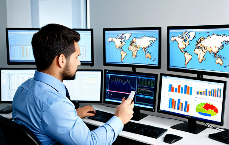 **
"A network security professional, fully clothed in business attire, analyzing a real-time network traffic monitoring dashboard in a brightly lit office, multiple monitors displaying data visualizations, safe for work, appropriate content, professional, perfect anatomy, correct proportions, well-formed hands, natural pose, high quality."
**