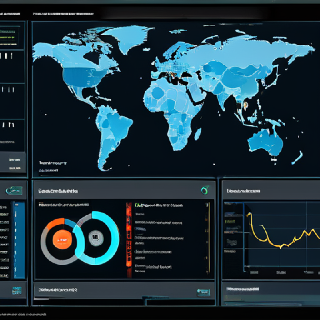 네트워크 보안 모니터링 도구의 기술적 요구 사항 - Real-time Threat Detection Dashboard**
"A modern, professional-looking network security dashboard d...