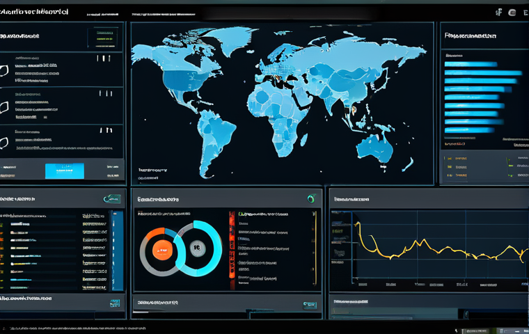 네트워크 보안 모니터링 도구의 기술적 요구 사항 - Real-time Threat Detection Dashboard**
"A modern, professional-looking network security dashboard d...