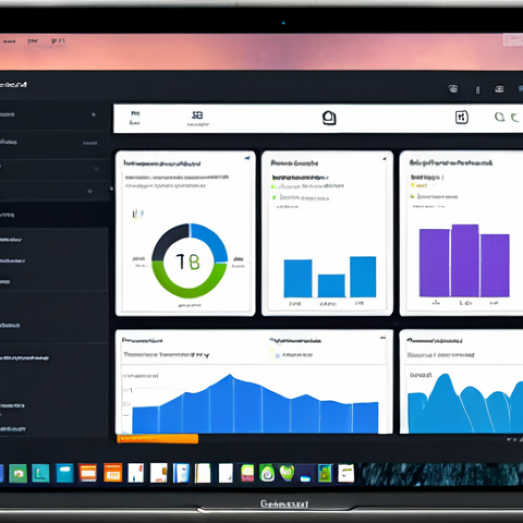 네트워크 보안 모니터링 도구의 사용성 평가 - User-Friendly Dashboard**

A clear and concise network security dashboard, displayed on a laptop scr...