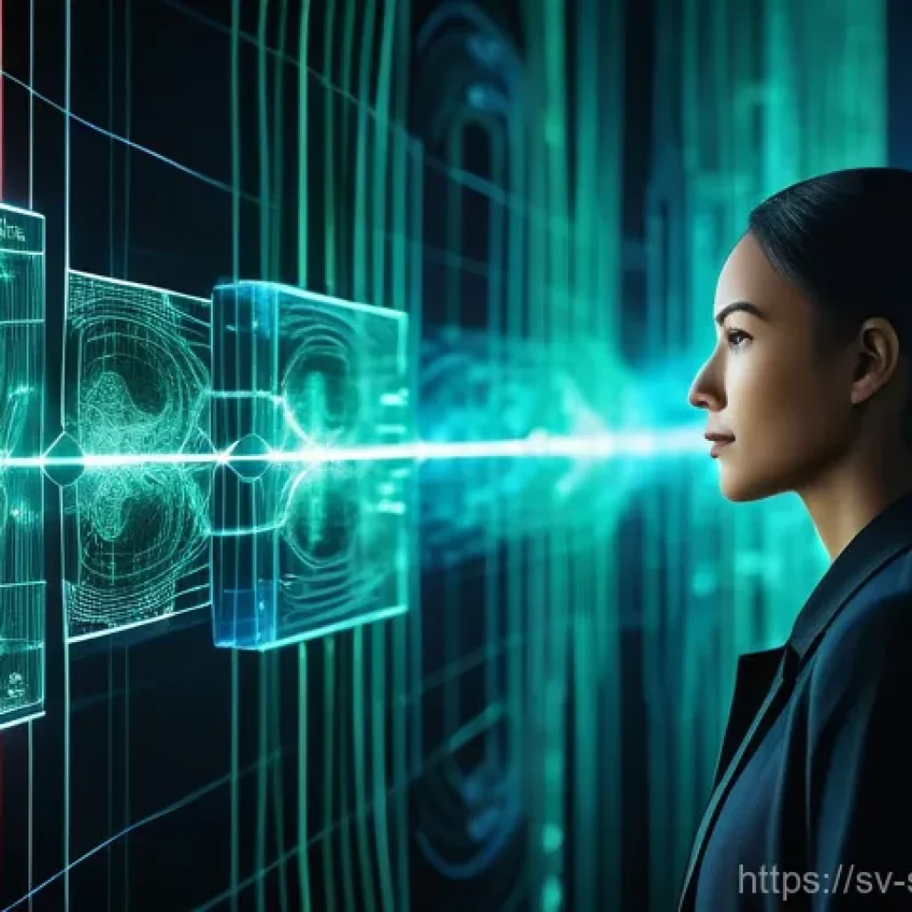 네트워크 보안 모니터링 도구의 시장 동향 - **A Digital Guardian in the Network:** A highly detailed, futuristic image depicting a stylized digi...