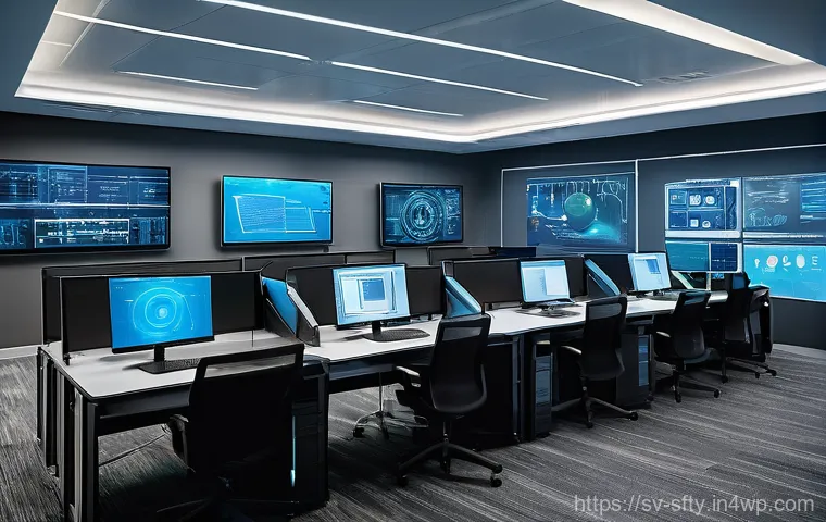 네트워크 보안 모니터링 도구의 시장 동향 - **Zero Trust Microsegmentation Architecture:** A visually complex and organized digital cityscape or...